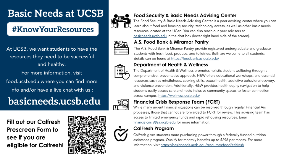 Basic Needs Information Slide